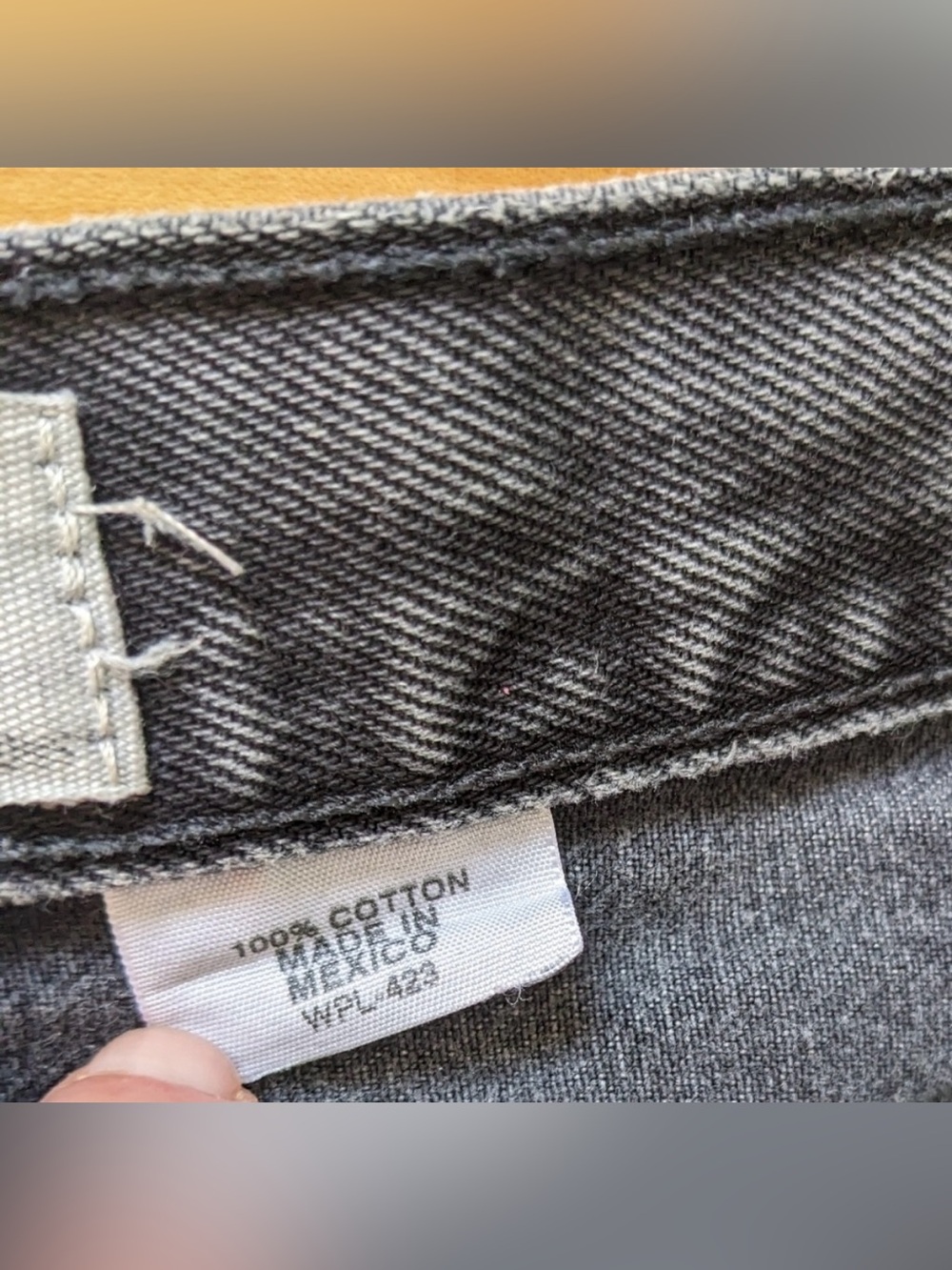 Vintage Levi's 501 Cutoff Jean denim Shorts Black wash xl waist 36 38 @p - Picture 8 of 10